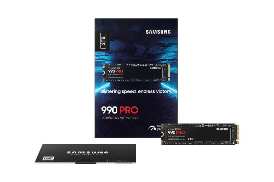 SAMSUNG SSD M.2 NVMe PCI-E GEN4 2TB MZ-V9P2T0BW SERIES 990 PRO, M.2 2280, NVMe PCI-E GEN4x4, READ 7450MB/s, WRITE 6900MB/s